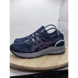 Asics Trail Scout 3 Running Trail Hiking Shoes  Womens SZ 9 US Black/Grey/Salmon